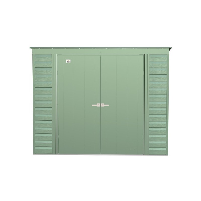 Arrow Select 8x4 Steel Storage Shed Kit - Sage Green (SCP84SG) - Image 3