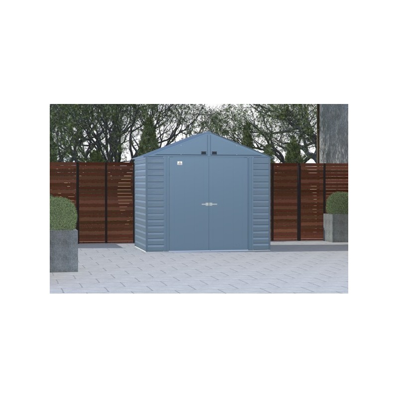 Arrow Select 8x6 Steel Storage Shed Kit - Blue Grey (SCG86BG) - Image 4