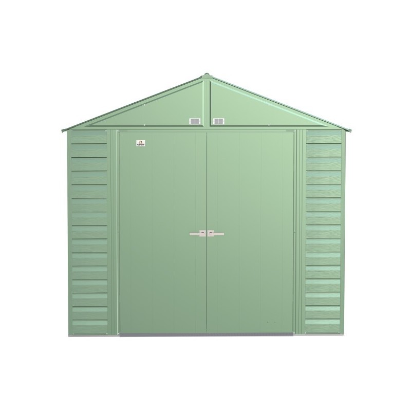 Arrow Select 8x6 Steel Storage Shed Kit - Sage Green (SCG86SG) - Image 3