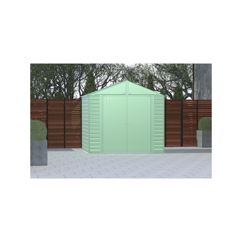 Arrow Select 8x6 Steel Storage Shed Kit - Sage Green (SCG86SG) - Image 4