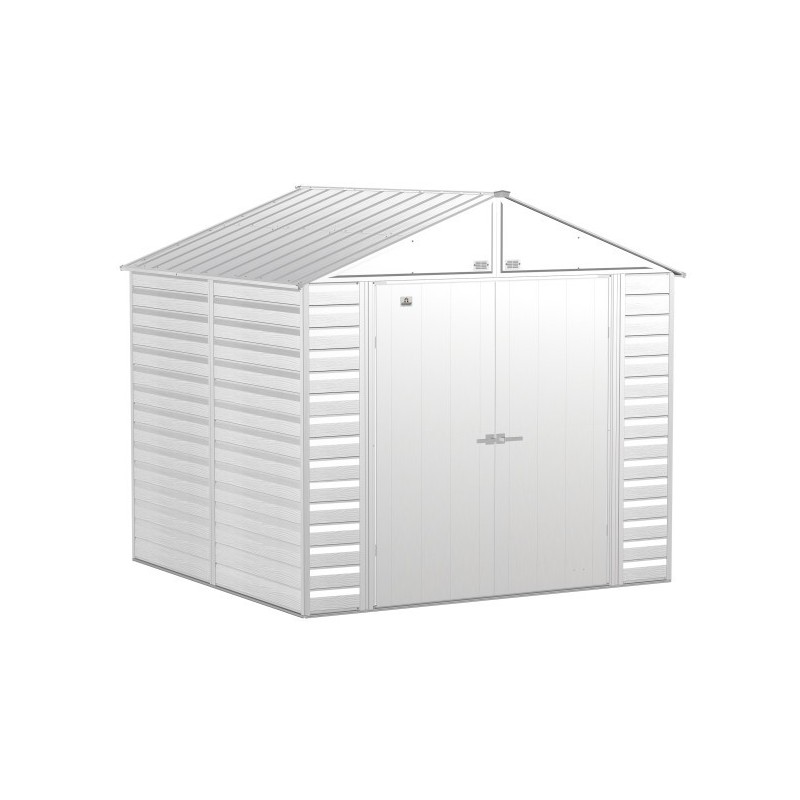 Arrow Select 8x8 Steel Storage Shed Kit - Flute Grey (SCG88FG)