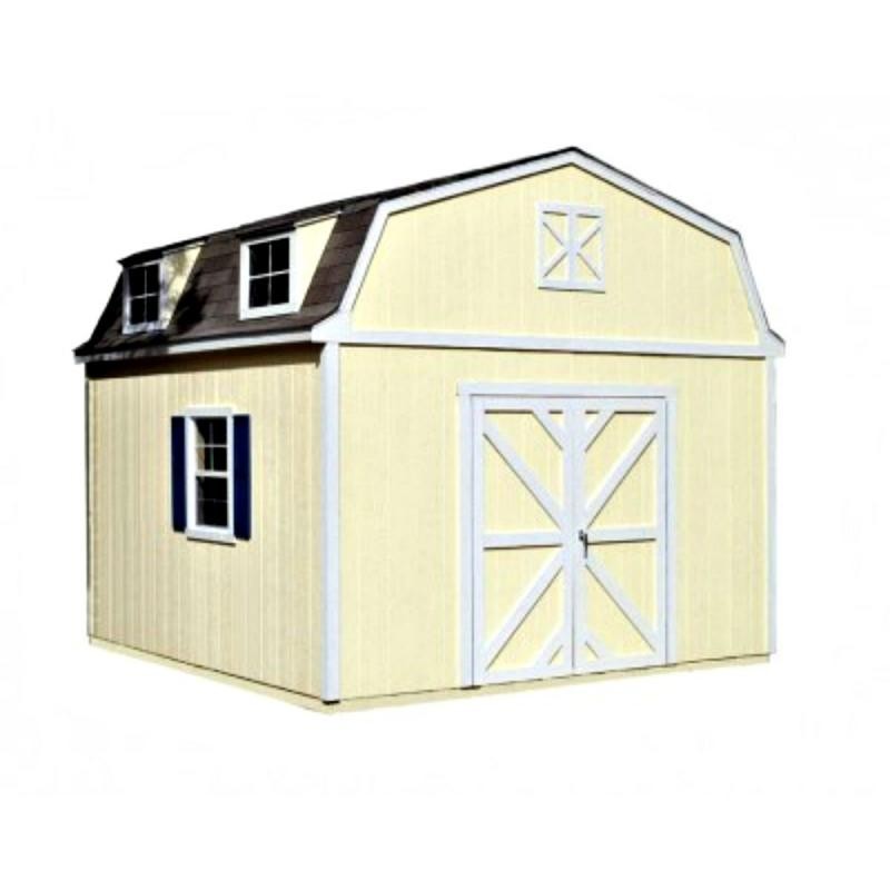 Handy Home Sequoia 12x24 Wood Storage Shed W/ Floor - Barn Style (18209-9)