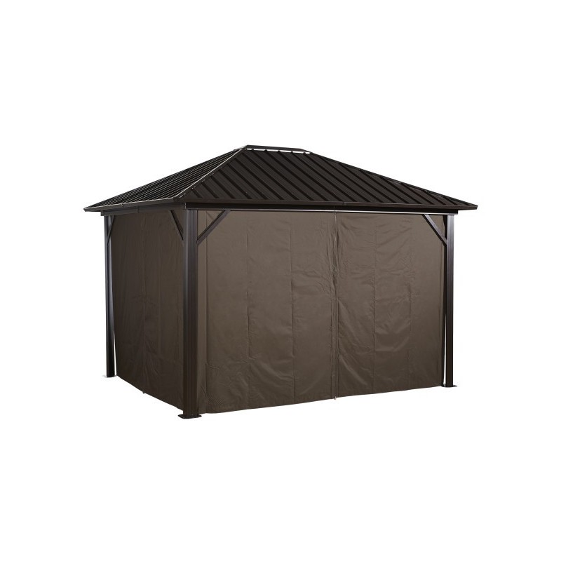 Sojag 10x12 Genova Gazebo Curtains - Brown (135-9161373)