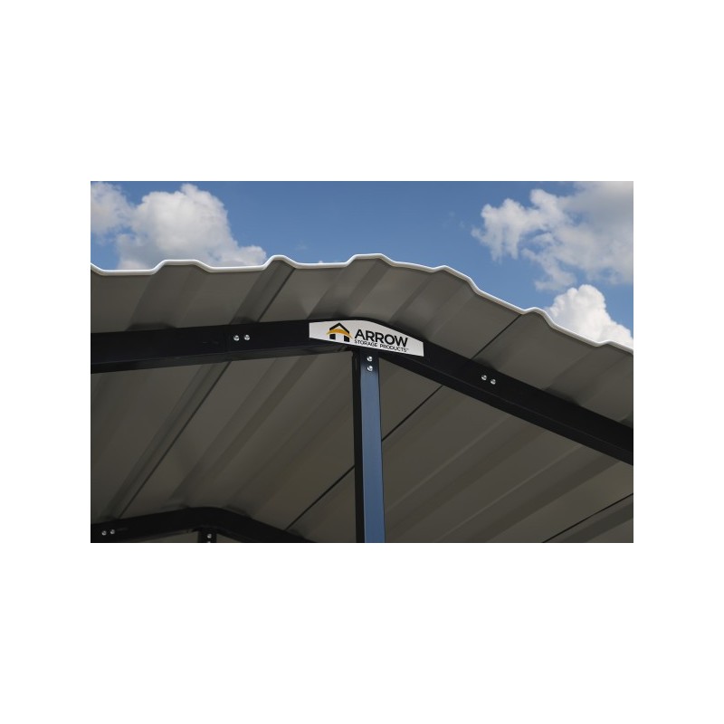 Arrow Steel 10x15x9 Carport Kit - Charcoal (CPHC101509) - Image 6