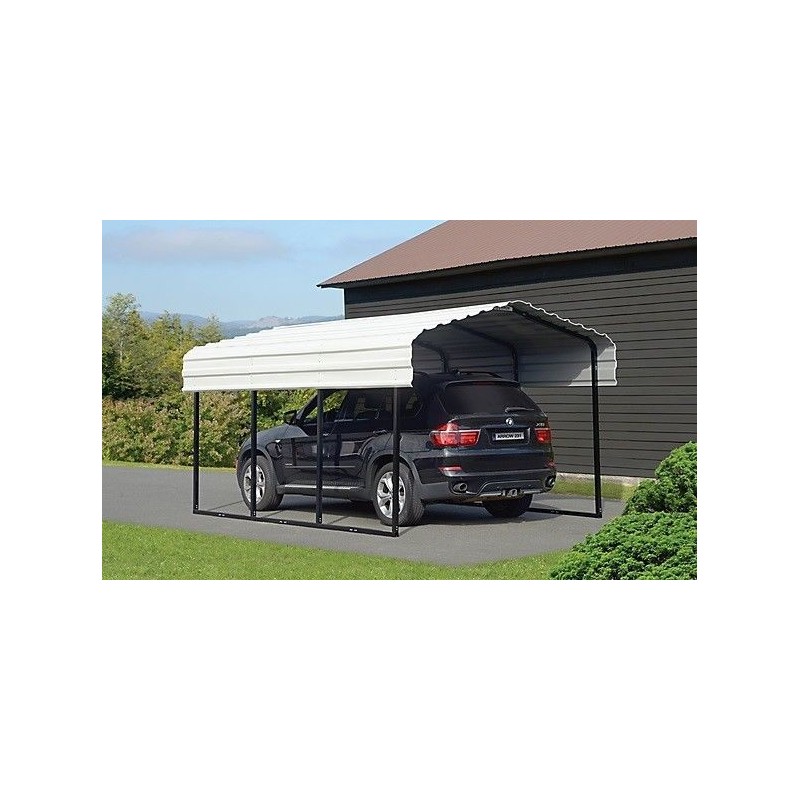 Arrow Steel 10x29x7 Carport Kit - Eggshell White (CPH102907) - Image 4