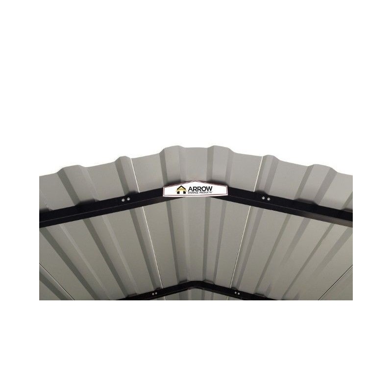 Arrow Steel 10x29x7 Carport Kit - Eggshell White (CPH102907) - Image 6