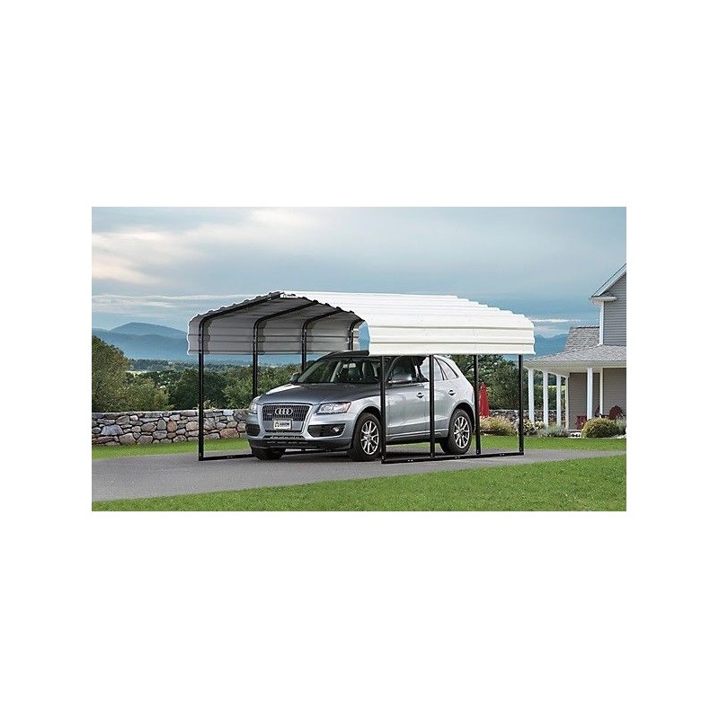 Arrow Steel 10x29x7 Carport Kit - Eggshell White (CPH102907) - Image 3