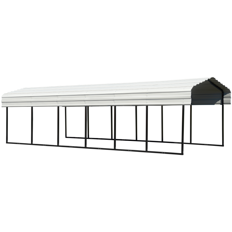 Arrow Steel 10x29x7 Carport Kit - Eggshell White (CPH102907)