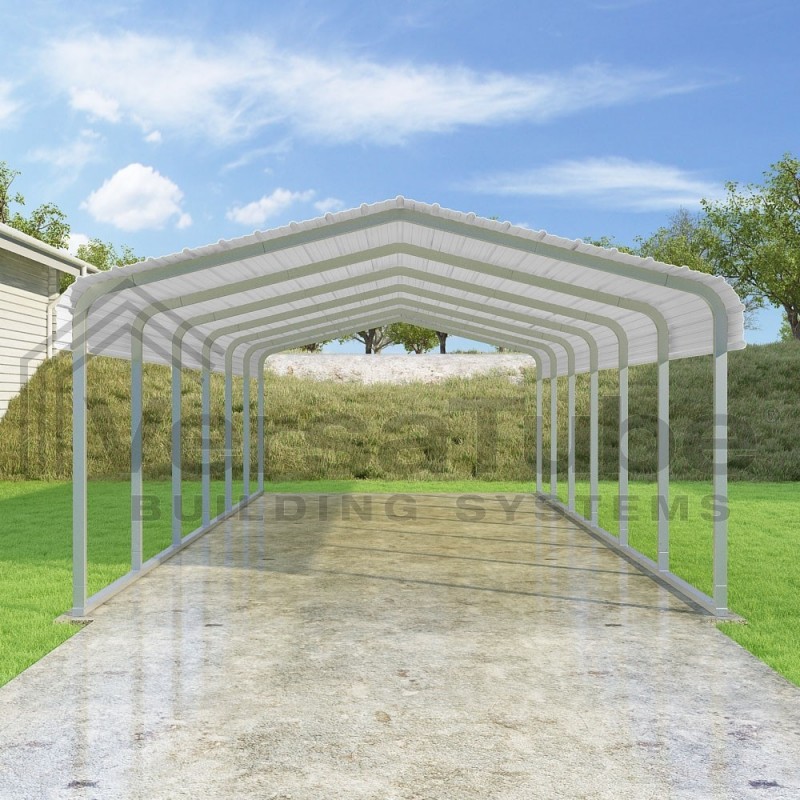 VersaTube 14x29x7 Steel Trusses & Panels Carport Kit (CM014290070) - Image 7